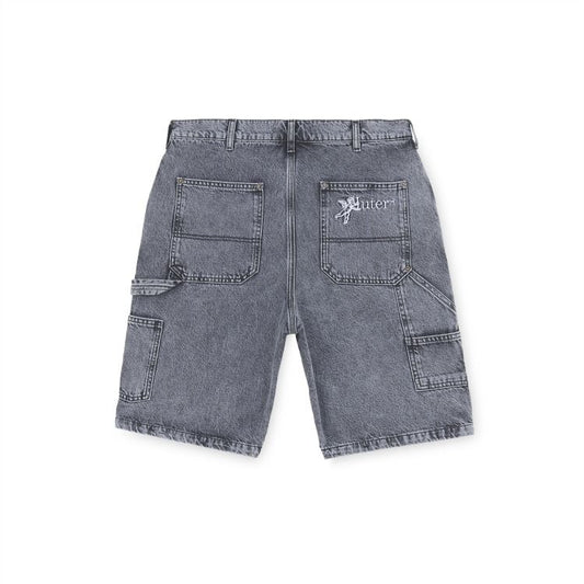IUTER DOUBLE KNEE DENIM SHORTS