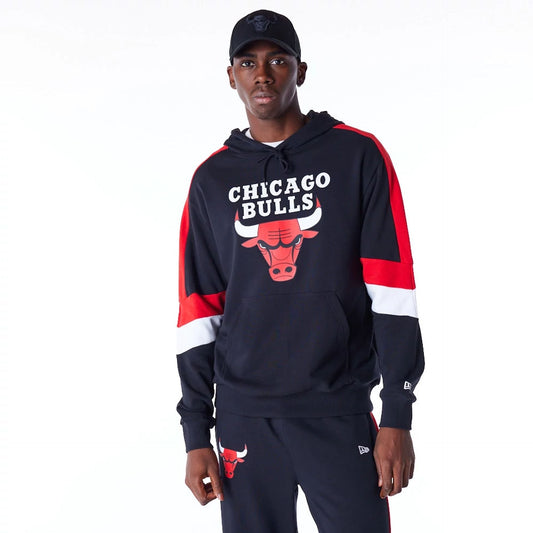 NEW ERA Felpa colour block Chicago Bulls