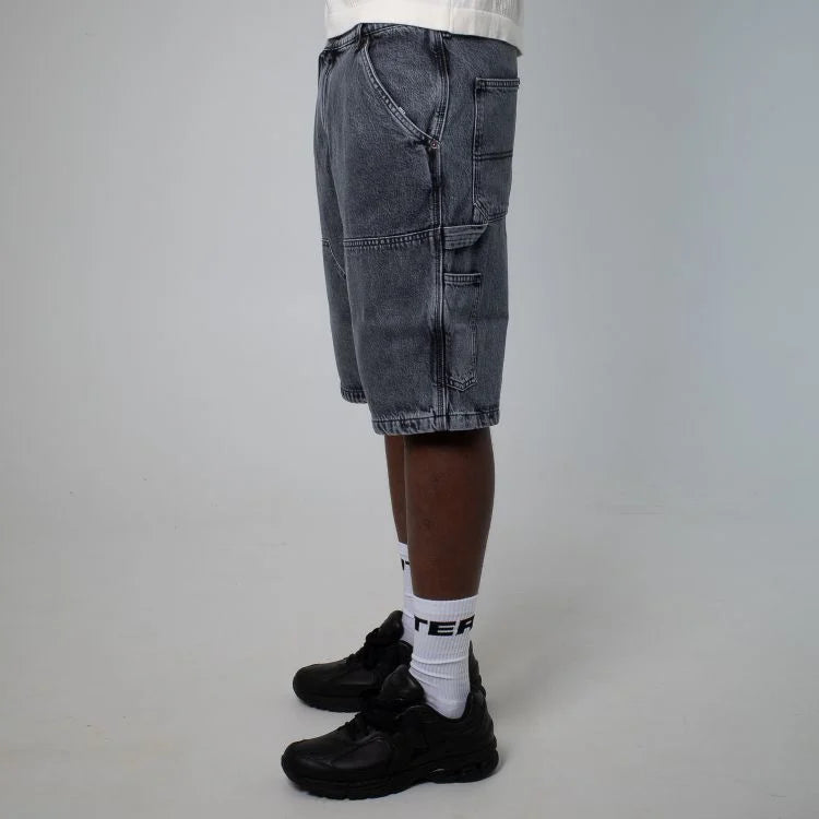 IUTER DOUBLE KNEE DENIM SHORTS