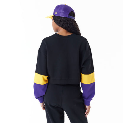 NEW ERA Felpa Crop LA Lakers NBA Colour Block