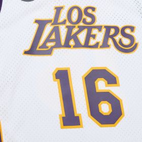 Mitchell&Ness Swingman Pau Gasol Los Angeles Lakers White Los Lakers 2008 Jersey