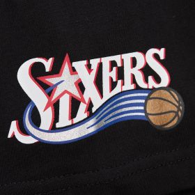 MITCHELL AND NESS NBA JACQUARD RINGER SS TEE VINTAGE LOGO 76ERS